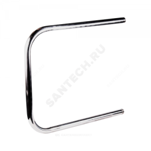 Полотенцесушитель водяной нерж сталь П-образный Ду 25 (1") НР 500х400мм боковое подключение б/к Эко Элит-Металл ВЭК-16-05