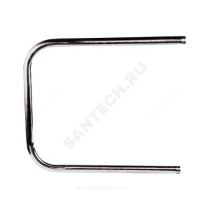 Полотенцесушитель водяной нерж сталь П-образный Ду 25 (1") НР 500х400мм боковое подключение б/к Эко Элит-Металл ВЭК-16-05