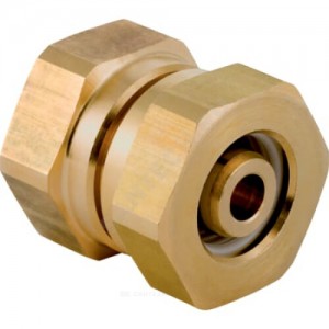 Заглушка опрессовочная для МП труб латунь обжим Дн 16х1/2" ВР Mepla Geberit 601.485.00.1