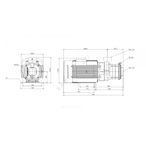 Насос многоступенчатый горизонтальный CM-A 10-5 AVBV PN10 3х220-240/380-415В/50 Гц Grundfos 97516545