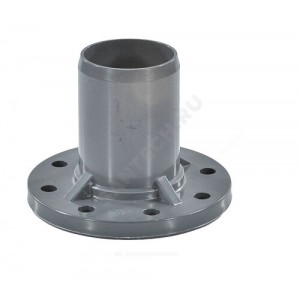 Патрубок НПВХ серый SDR26 Дн 110х100 Ру10 гладкий напорный фланец НПВХ Aquaviva AQV106110