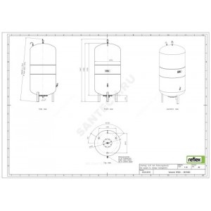 Ёмкость дополнительная VF 600 л 6 бар Reflex .