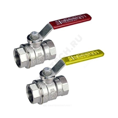 Кран шаровой латунь хром газ R850 Ду 40 Ру12 ВР рычаг Giacomini R850X007