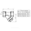Фильтр сетчатый Y-образный латунь Ду 20 Ру16 G3/4" ВР ФСКО Пензапромарматура 02321000