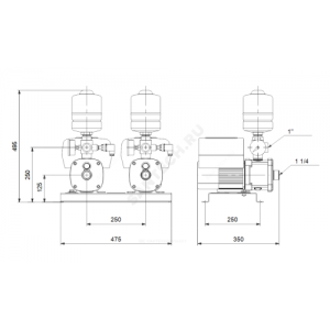 Станция насосная CMBE TWIN 5-62 Schuko Grundfos 99219423