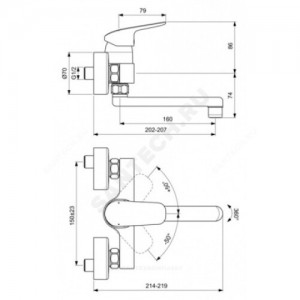 Смеситель для умывальника CERAFLEX одноручный Ideal Standard B1717AA