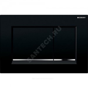 Кнопка для инсталляции Sigma 30 черный/хром глянцевый Geberit 115.883.KM.1