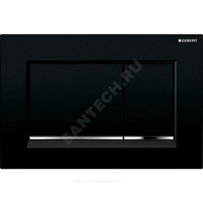 Кнопка для инсталляции Sigma 30 черный/хром глянцевый Geberit 115.883.KM.1