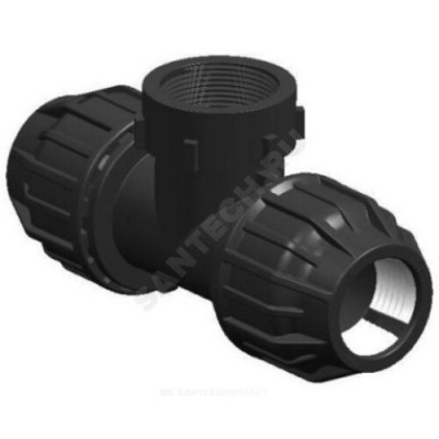 Тройник компрессионный ПЭ ВР Дн 63х1 1/4"х63 1014327