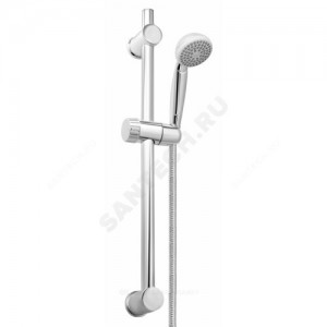 Гарнитур душевой штанга 650мм+шланг+лейка 1 режим струи в блистере Славен СЛ-ЗП-046