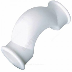 Скоба PP-R белая внутренняя пайка Дн 20 обводная с муфтами RTP (РосТурПласт) 10714