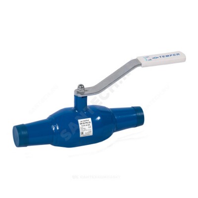 Кран шаровой сталь 11с67п Ду 80 Ру25 п/привар полнопроходной Temper 29220080