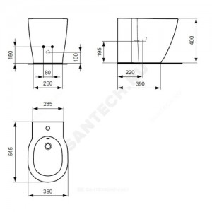 Биде напольное CONNECT Ideal Standard E799501