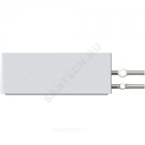 Конвектор настенный концевой "Универсал С" КСК 20 К (А12) (средней глубины) 1.226кВт двухтр с регулирующей арматурой, прямой бок/п резьба лев Сантехпром