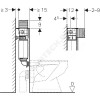 Бачок скрытого монтажа Omega 12 без кнопки смыва Geberit 109.043.00.1