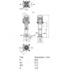 Насос многоступенчатый вертикальный HELIX V 1601-2/25/V/KS/400-50 PN25 3х400В/50 Гц Wilo 4150660