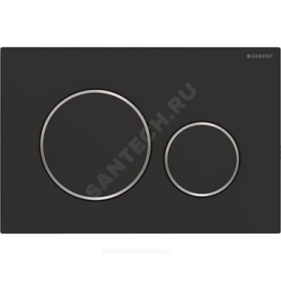 Кнопка для инсталляции Sigma 20 черный матовый лак/хром глянцевый Geberit 115.882.14.1