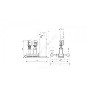 Установка повышения давления Hydro MPC-S 2 CR20-5 Grundfos 95044789