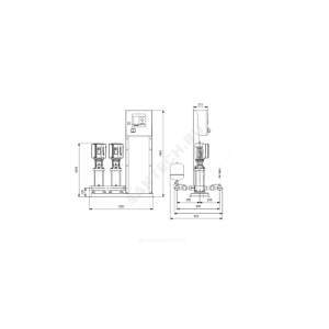 Установка повышения давления Hydro MPC-S 2 CR5-16 Grundfos 95044696