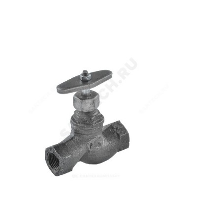 Клапан запорный чугун 15кч18п Ду 40 Ру16 Тмакс=225 оС ВР с маховиком Китай .