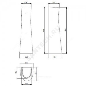 Пьедестал для умывальника Соната/Версия декор бежевый Santeri 1.3601.2.S07.00B.0