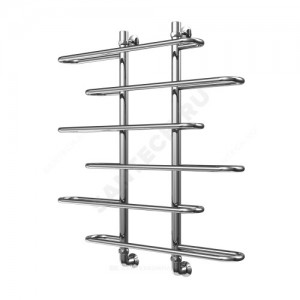 Полотенцесушитель водяной нерж сталь Лесенка Ду 25 (1") НР 600х1000мм 7П нижнее подключение в/к соединитель (1"х3/4") Фараон-Плюс Элит-Металл В-27-03