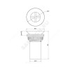 Выпуск для сифона с пластиковой решёткой D=63мм Орио А-7205-2