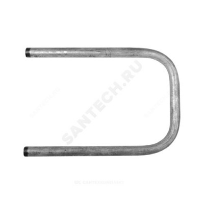 Полотенцесушитель водяной сталь оц П-образный Ду 25 (1") НР 500х500мм боковое подключение КАЗ