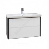 Тумба под умывальник 70 Ronda белый глянец/антрацит Roca ZRU9302964