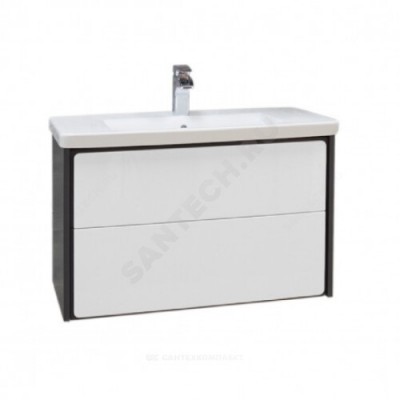 Тумба под умывальник 70 Ronda белый глянец/антрацит Roca ZRU9302964