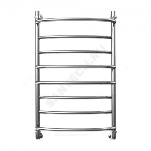 Полотенцесушитель водяной нерж сталь Лесенка Ду 25 (1") НР 400х400мм 4П нижнее подключение в/к соединитель (1"х3/4") Медея Элит-Металл В-17-01