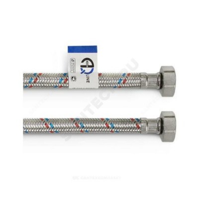 Подводка гибкая для воды нержавеющая оплетка 1/2" г-г L=0,8 м AQUALINE 01416