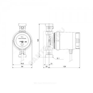 Насос циркуляционный с мокрым ротором для ГВС COMFORT 15-14 BXA PM Grundfos 97916749