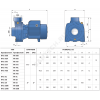 Насос центробежный HF 70 A Pedrollo 47HF61TA7A