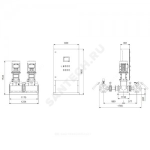 Установка пожаротушения Hydro MX-A 1/1 CR125-2-1 Grundfos 99788880