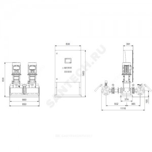Установка пожаротушения Hydro MX-A 1/1 CR15-2 Grundfos 99788833