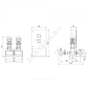 Установка пожаротушения Hydro MX-A 1/1 CR45-4 Grundfos 99788861