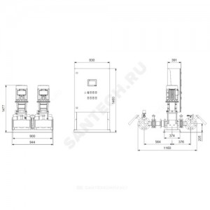 Установка пожаротушения Hydro MX-A 1/1 CR32-5 Grundfos 99788852