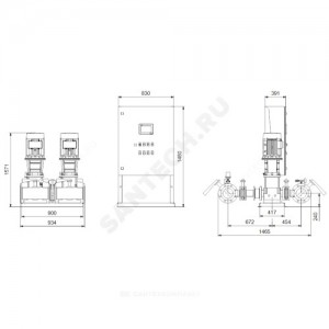 Установка пожаротушения Hydro MX-A 1/1 CR64-4 Grundfos 99788868