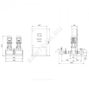 Установка пожаротушения Hydro MX-A 1/1 CR45-5 Grundfos 99788862