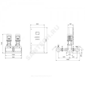 Установка пожаротушения Hydro MX-A 1/1 CR95-1 Grundfos 99788871