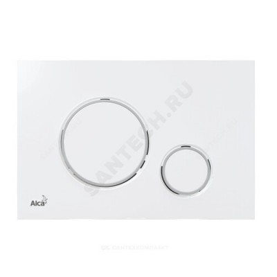 Кнопка для инсталляции белый/хром глянец Alca Plast M770
