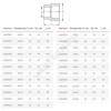 Муфта PP-R переходная серая внутр/наруж пайка Дн 110х90 VALFEX 10011090Г