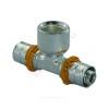 Тройник МП латунь пресс Дн 25х3/4"х25 ВР MLC Uponor 1015048