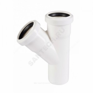 Тройник PP-H белый HT HTEAw Дн 32х32х45гр б/нап в/к Ostendorf 559600