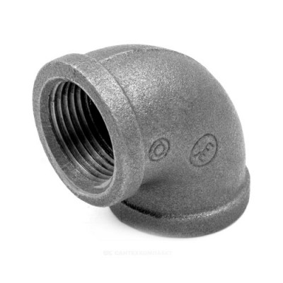 Угольник проходной чугун Ду 15 (1/2") ВР/ВР Fittex PLUS