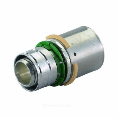 Муфта переходная МП латунь пресс Дн 25х20 MLC Uponor 1015202