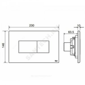 Кнопка для инсталляции Karisma хром глянцевый OLI 641019