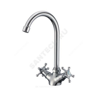 Смеситель для кухонной мойки серия Город И-серия двуручный Славен СЛ-ДВ-И22