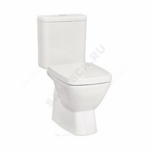 Унитаз-компакт Нео Лайт белый нижний подвод косой выпуск 2/реж дюропласт Santek 1.WH30.2.408